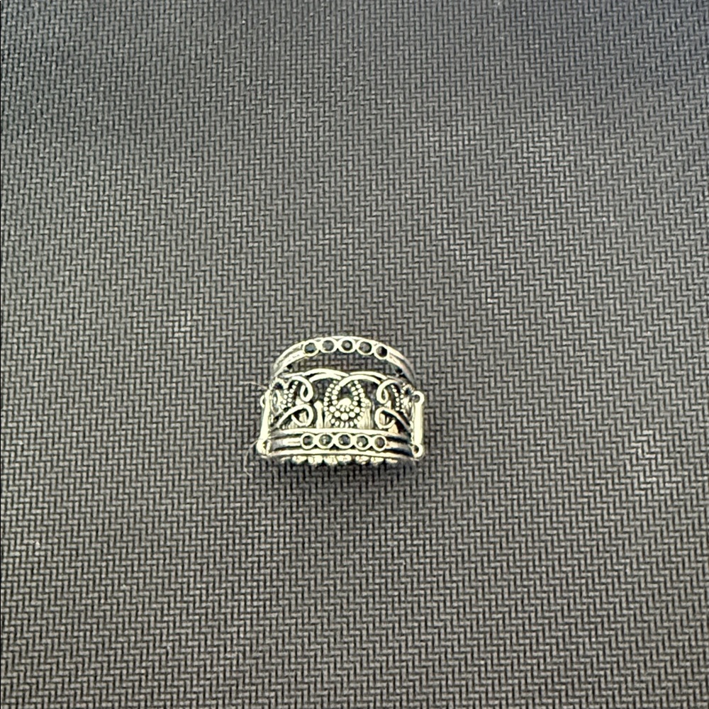 Silver-Tone Filigree women’s ring